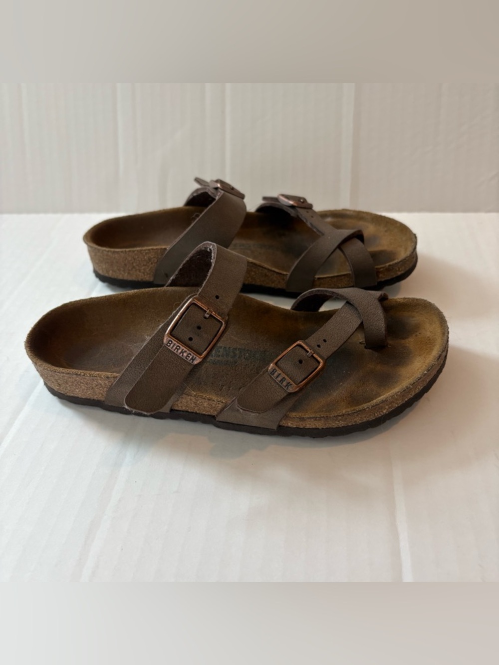 Birkenstock Brown Leather Sandals Kids 33 / US size 2